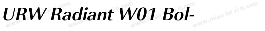 URW Radiant W01 Bol字体转换